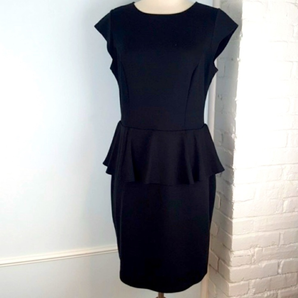Black Peplum Dress 🖤